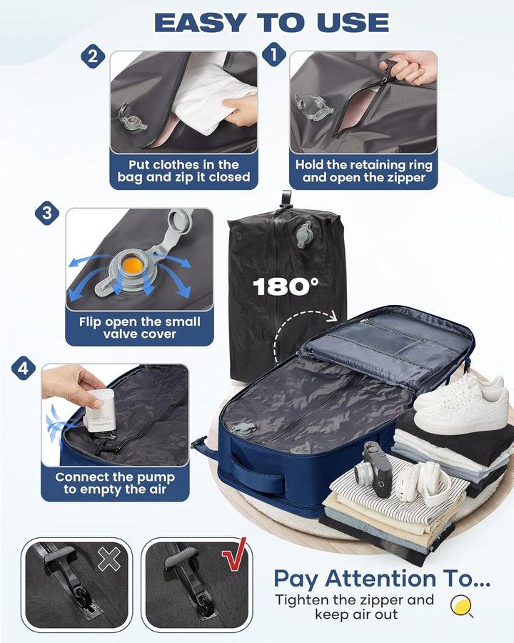 SZLX Vakuum Rucksack 40x30x20 Wizz air Handgepäck Rucksack 40x20x25 für Ryanair Vakuum Reiserucksack