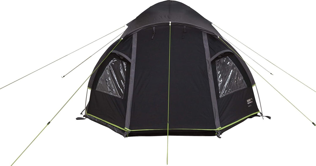 High Peak Kuppelzelt Talos 4, Campingzelt mit Vorbau, Iglu-Zelt für 4 Personen, doppelwandig, 4.000