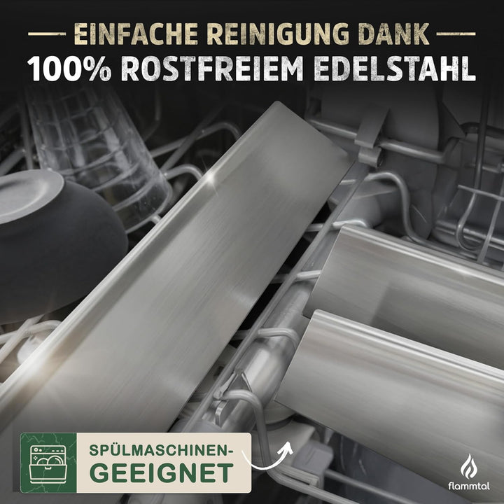 flammtal [Das Original - Aromaschienen FLAVE [5 Stück] - Für Weber Spirit 310/320/330 - Hochwertige