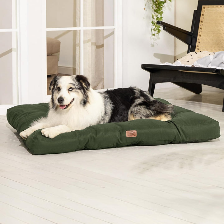 BEDSURE waschbares Hundebett Oxford für Grosse Hunde, 120x90cm grün | Pflegeleicht Bequeme Haustierm