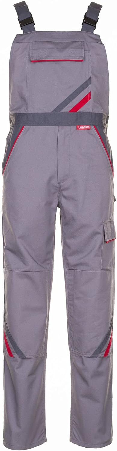 Planam Highline Herren Latzhose Zink Schiefer rot Modell 2331 Grösse 98 zink/schiefer 98, zink/schie