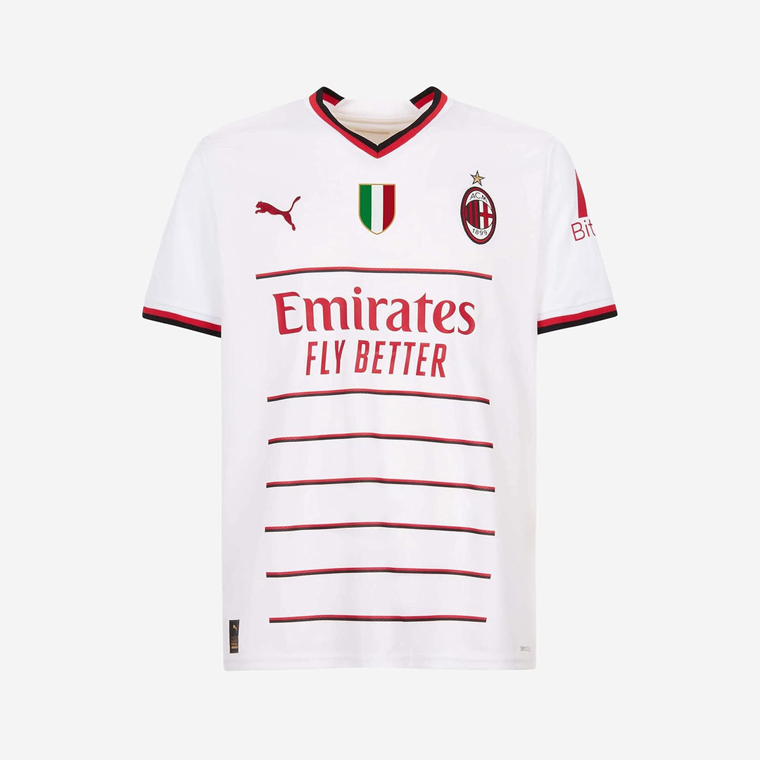 AC Milan Herren Saison 2022/23 Offizielle Auswärtstrikot Trikot XL Puma White-tango Red, XL Puma Whi