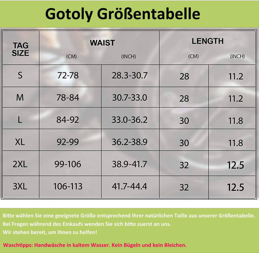 Gotoly Herren Bauchweggürtel Sport Fitnessgürtel Body Shaper Schwitzgürtel Verstellbarer Neopren Sau