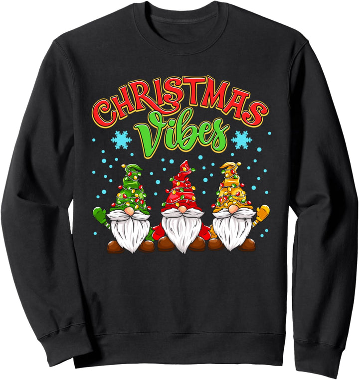 Christmas Vibes Lustiger Zwerg Frohe Weihnachtsfeiertags Sweatshirt