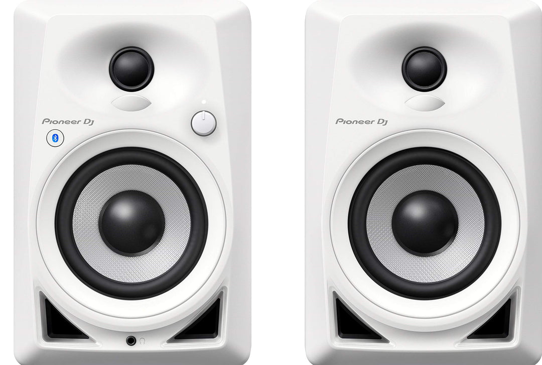 Pioneer DJ DM-40BT-W Bluetooth Studiomonitore, Weiss Weiss 4'' Bluetooth Single, Weiss 4'' Bluetooth