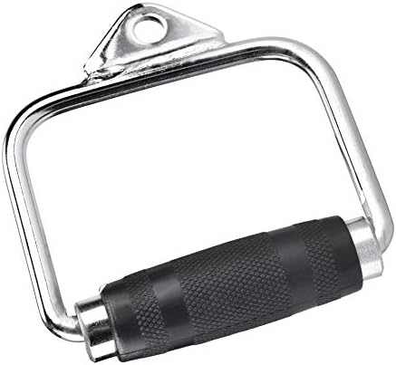Training Kabelgriff Fitnessgeräteansatzstahl Gummi Grip, Heimtraining zu Hause Im Fitnessstudio