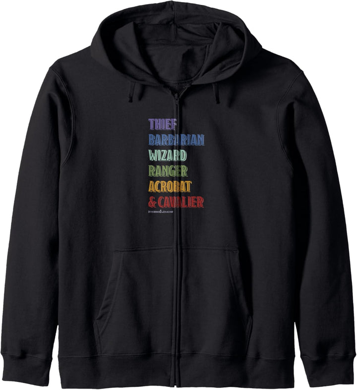 Dungeons & Dragons Class Rainbow Text Stack Kapuzenjacke