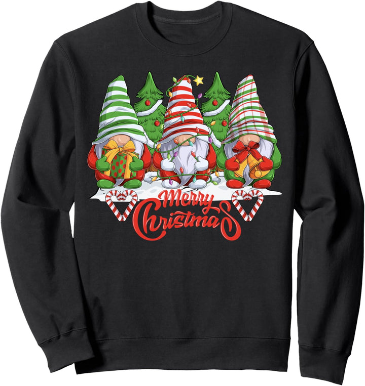 Gnome Zwerge Merry Christmas Weihnachten Sweatshirt