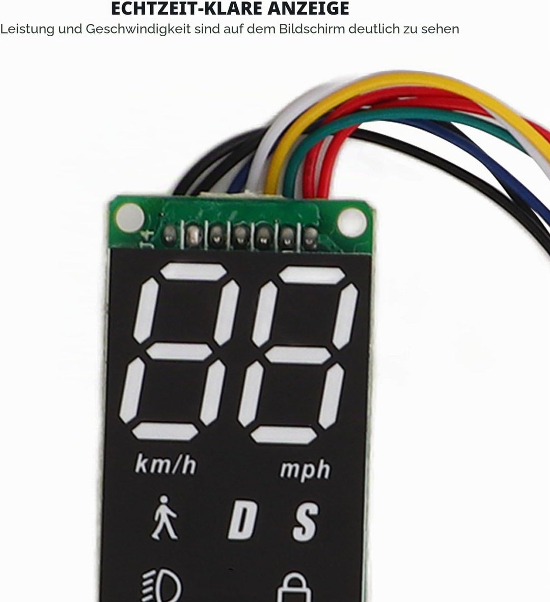 BuyWeek Elektroroller Bluetooth Dashboard für Xiaomi PRO 2, Wasserdichtes Klares Display Elektroroll