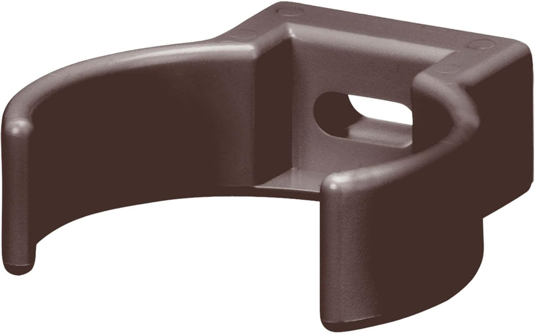 INEFA Rohrschelle Clip, PVC-U DN 50, 25 Stück Dunkelbraun Fallrohrschelle, Dachrinnenzubehör, einfac