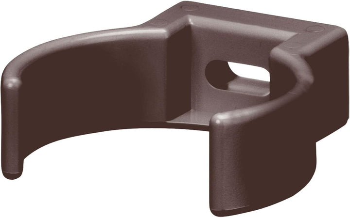 INEFA Rohrschelle Clip, PVC-U DN 50, 25 Stück Dunkelbraun Fallrohrschelle, Dachrinnenzubehör, einfac