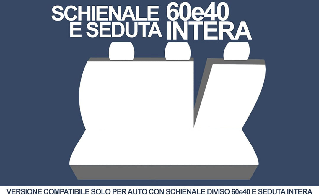 Auto Accessori Lupex - Kompatible Autositzbezüge für Panda zweite 169 und dritte 319 Reihe, Farbe bl