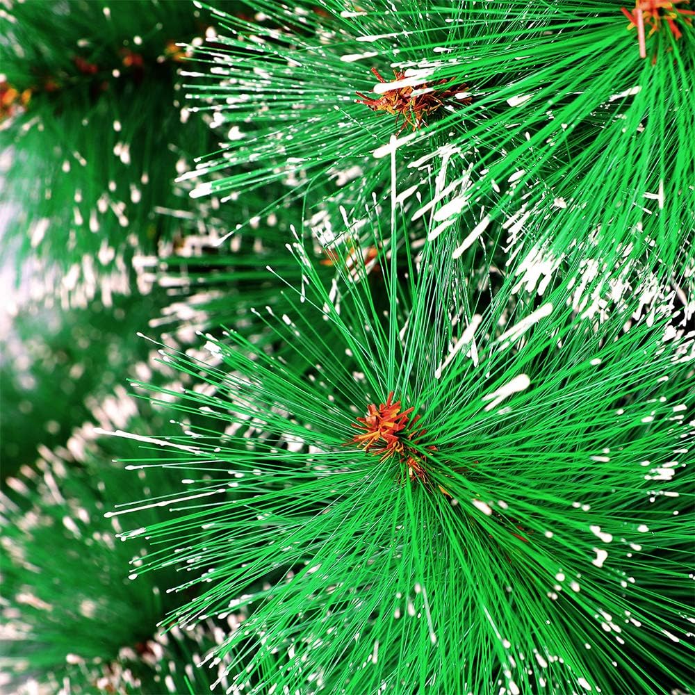 HENGMEI 180cm PVC Weihnachtsbaum Tannenbaum Christbaum Grün künstlicher mit Metallständer ca. 240 Sp