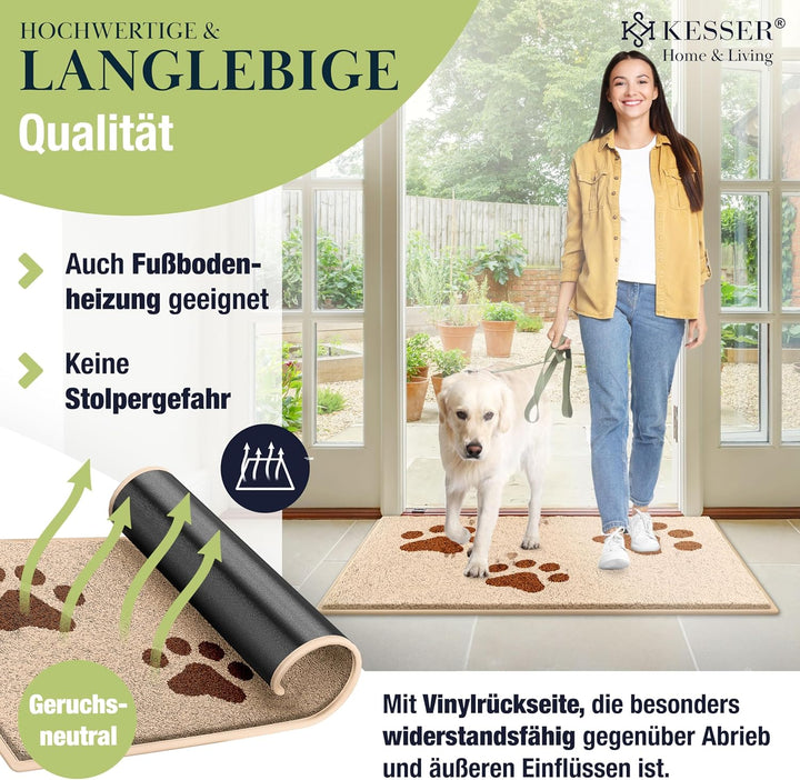 KESSER Schmutzfangmatte, Profi Fussmatte in vielen Grössen, Türmatte, Teppich, Fussabtreter & Fussab