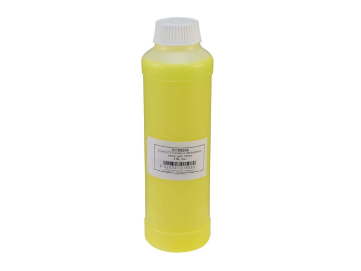 Eurolite UV-aktive Stempelfarbe, transparent gelb, 250ml | UV-aktive Stempelflüssigkeit | Einlasskon