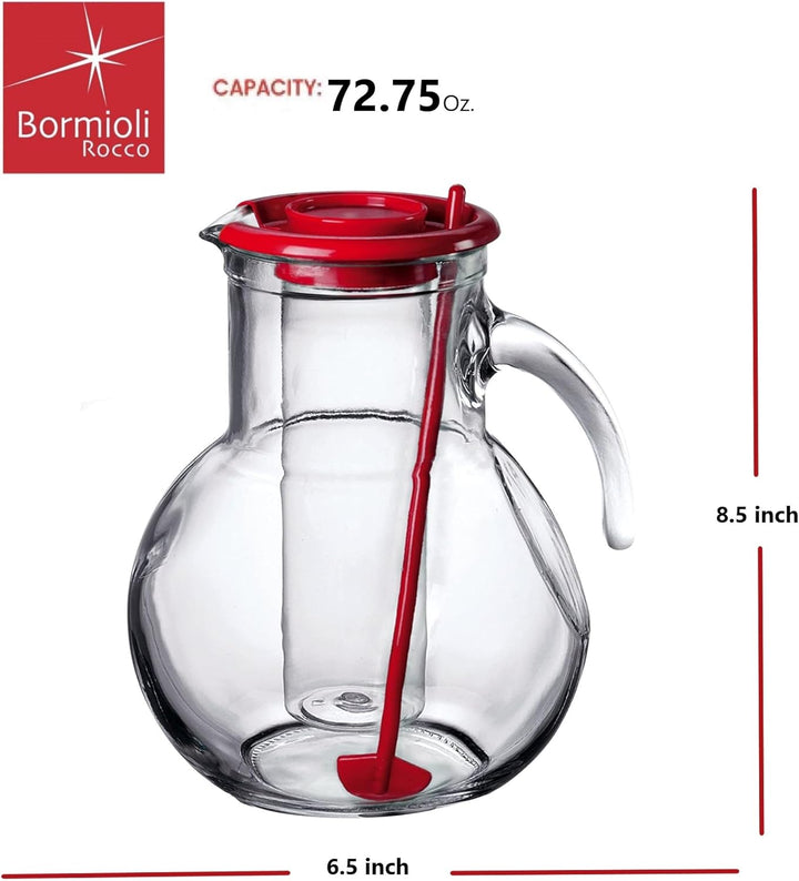 Bormioli Kufra Karaffe 2,0 2000 ml Rot, 2000 ml Rot