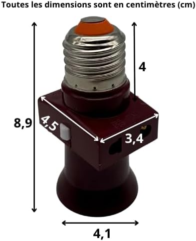Lampenfassung E27, 3er Set Lila, Lila