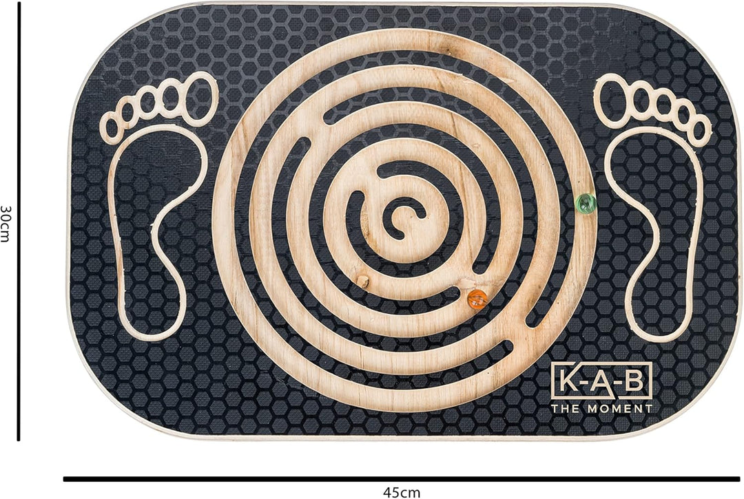 Balanceboard mit Labyrinth, Holz Balance Board, Wackelbrett, Board für Yoga und Übung, Gleichgewicht