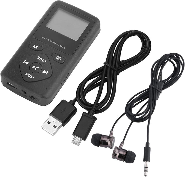 Elprico Tragbares Radio -Radio, DAB DAB+ Taschenradio mit LCD-Bildschirm, Bluetooth-MP3-Player mit K