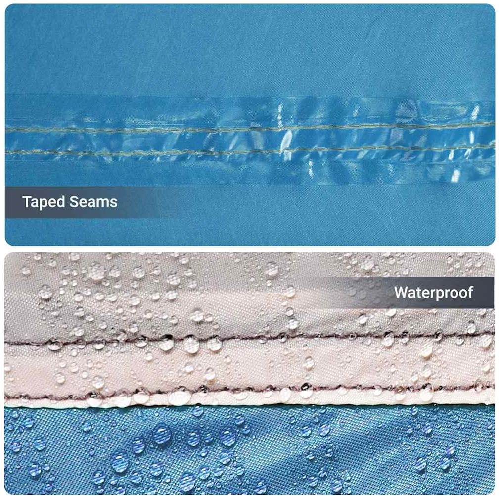 vidaXL Beistellzelt Beistellzelte Lagerzelt Blau 200 x 163 x 190 cm, Blau 200 x 163 x 190 cm