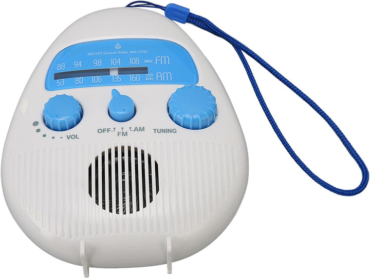 Wasserdichtes Duschradio, Spritzwassergeschütztes AM-FM-Radio mit Drehknopf für den Einsatz Im Badez
