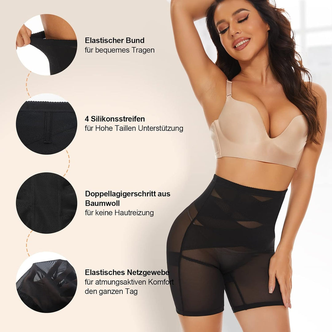 SIMIYA Bauchweg Unterhose Damen Shapewear Hohe Taille Unterwäsche Figurenformend Miederhose Bauchkon