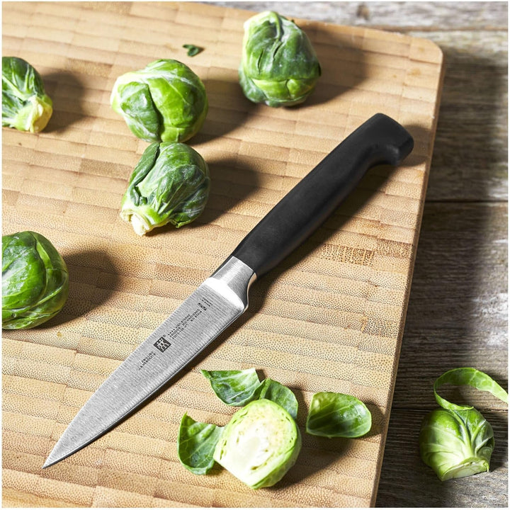Zwilling Vier Sterne Spick und Garniermesser, ergonomischer Kunststoffgriff, Klingenlänge 10 cm, sch