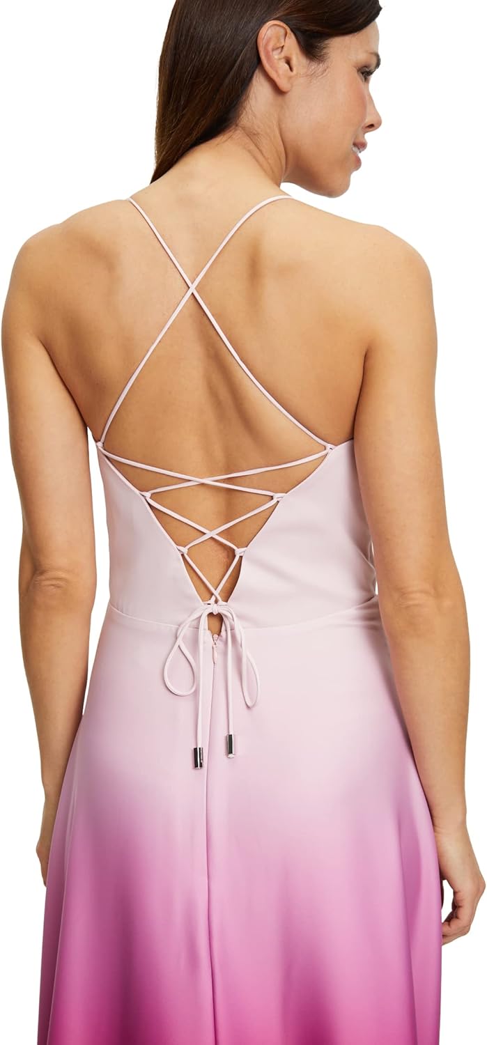 Vera Mont Damen Kleid 42 Pink/Dunkelrot, 42 Pink/Dunkelrot