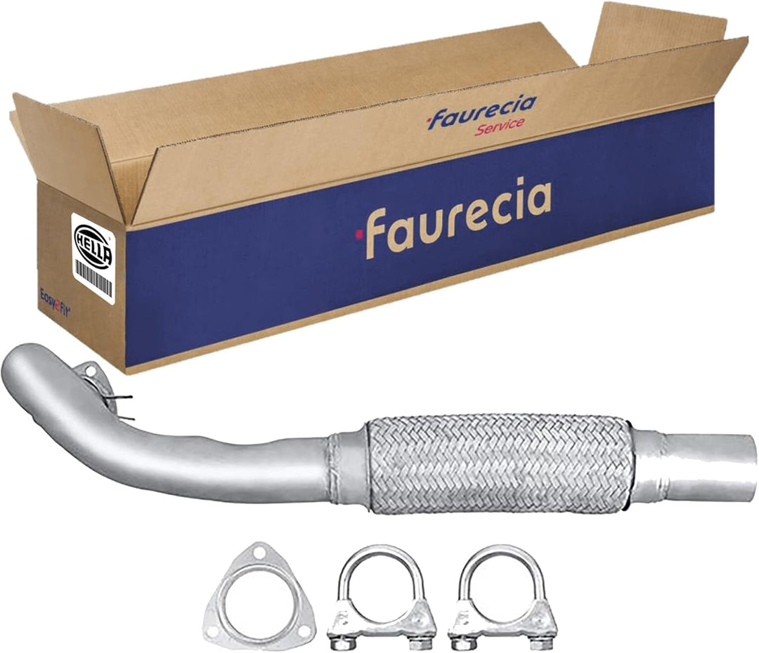 HELLA 8LA 366 005-001 Abgasrohr - Easy2Fit® Kit - vorne - einteilig - Set mit Anbauteilen