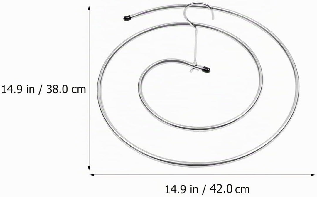Didiseaon Bettlaken-Wäscheständer Spiralf?rmige Trocknungsregal Edelstahl Waschkleiderbügel Rotieren