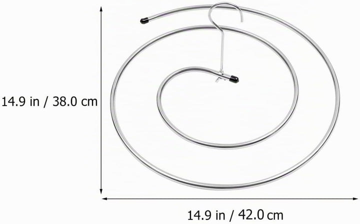 Didiseaon Bettlaken-Wäscheständer Spiralf?rmige Trocknungsregal Edelstahl Waschkleiderbügel Rotieren