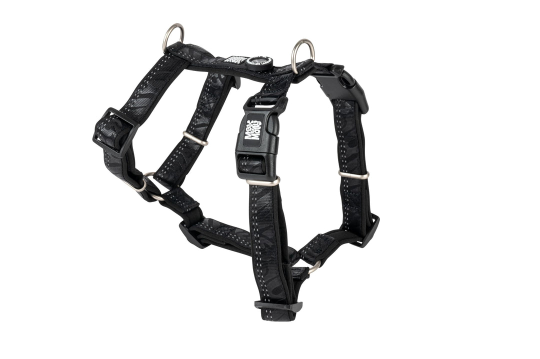 Max & Molly Hundegeschirr Matrix 2.0 Black/S in H-Form, für Hunde mit Gotcha! Smart ID, Geschirr Hun