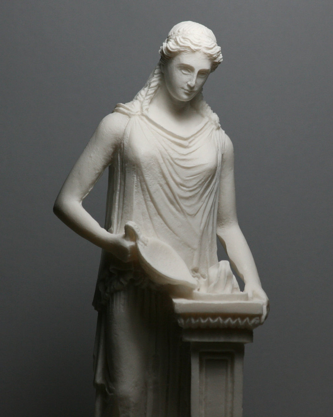 Hestia Vesta Statue Göttin der Home Familie Hearth Alabaster Skulptur 26 ΄ ΄