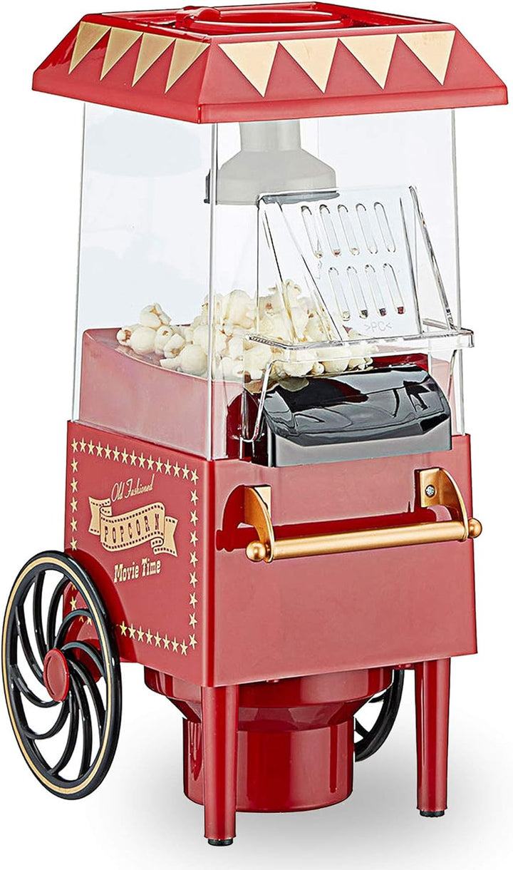 Retro Popcorn Maschine mit Heissluft fettreduziertes Popcorn Ölfrei Fettfrei Popcorn Automat