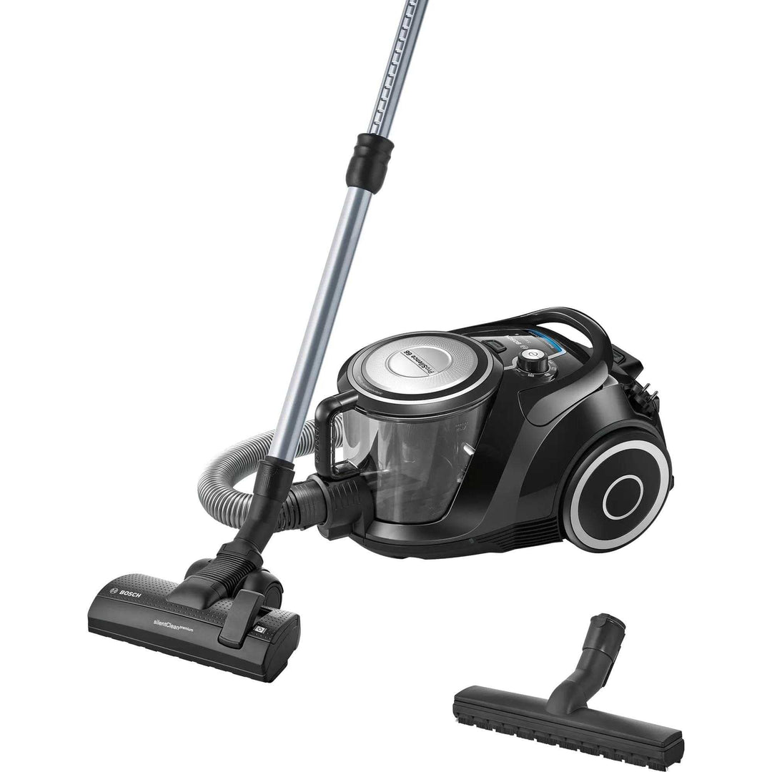 Bosch ProSilence BGS41SIL66 Beutelloser Staubsauger, 2.4 L, 600 W, 66 dB, EasyClean, Schwarz