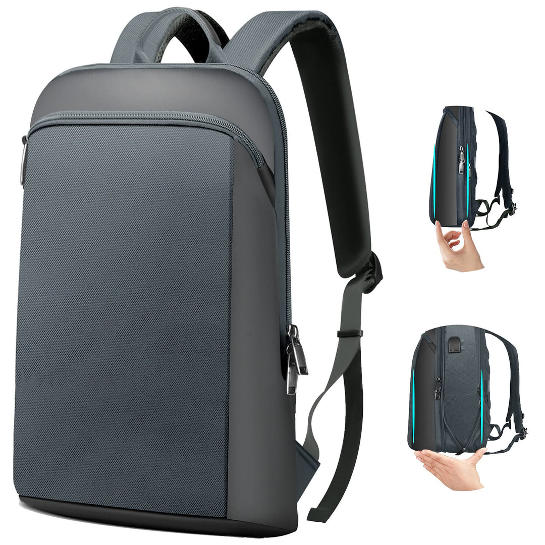 ZINZ Schlanker und Erweiterbarer 15" 15,6" 16" Laptop Rucksack, Diebstahlschutz, Business Reise Note