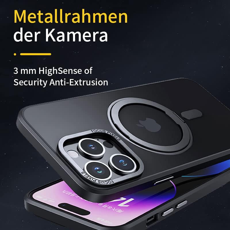 SZJLDS Hülle für iPhone 14 Pro Max Handyhülle [Stark Magnetisch] [Kompatibel mit MagSafe] [360°Unsic