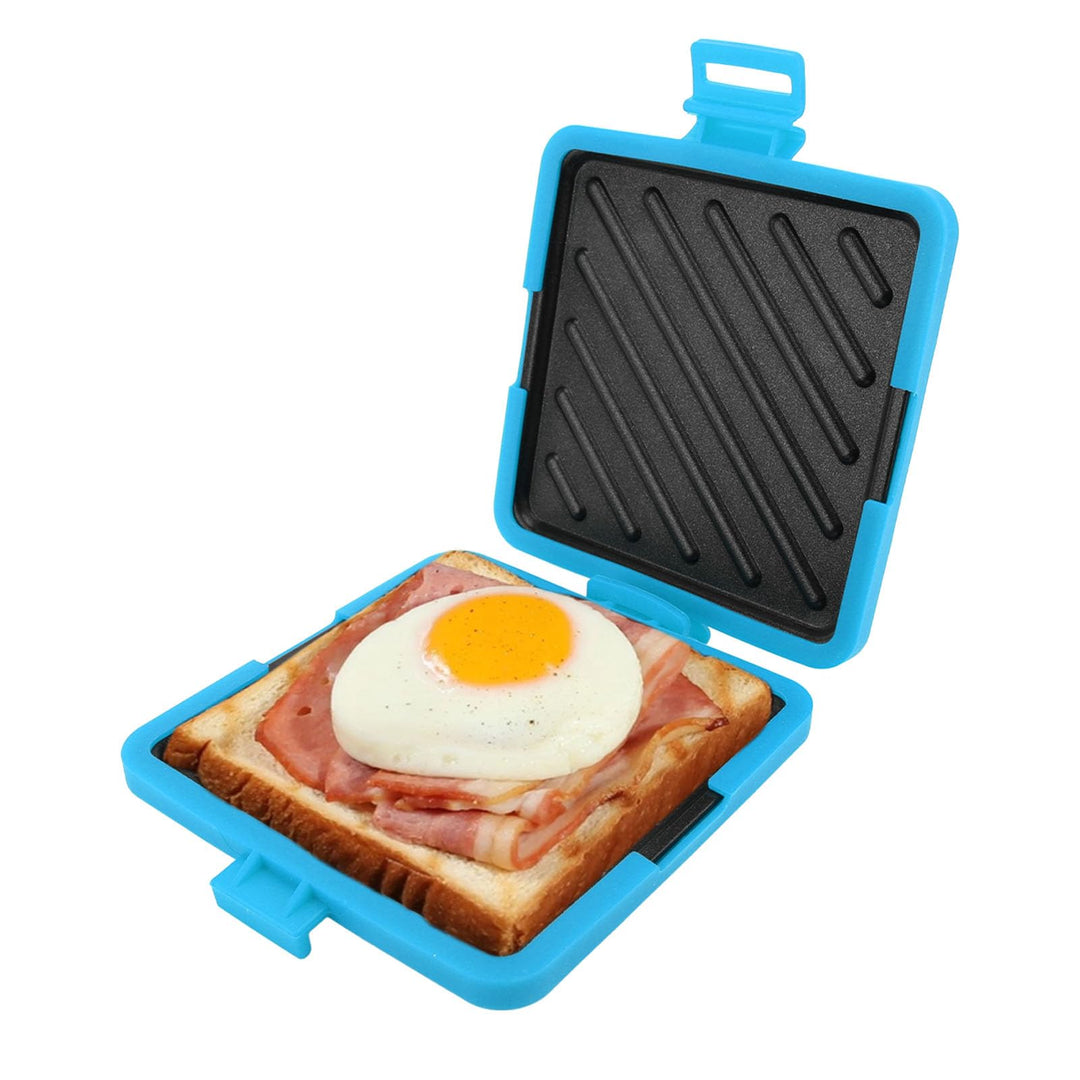 Mikrowellen-Toastie-Maker, Mikrowellen-Toastie-Sandwichmaker mit Verstellbaren Silikonbändern, kein