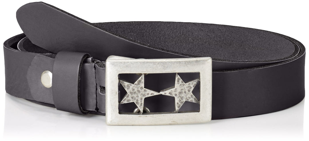 MGM Damen Doubel Star Gürtel 100 Schwarz (Schwarz 1), 100 Schwarz (Schwarz 1)