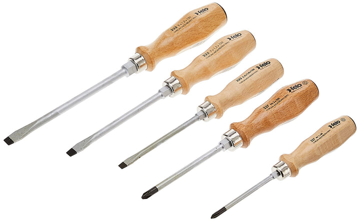 Felo 00033595198 Schraubendrehersatz Serie 330 5-teilig Multicolor 1 Pack Multicolor, 1 Pack Multico