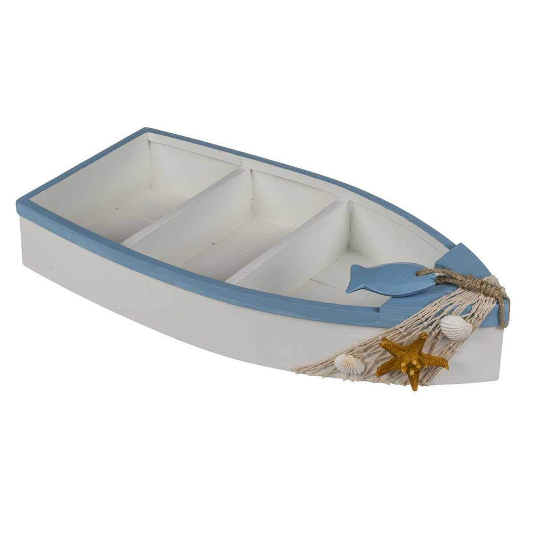 Out of the blue Deko-Objekt/Fischerboot- 3 Regale/Masse: 42 x 20,5 x 6 cm