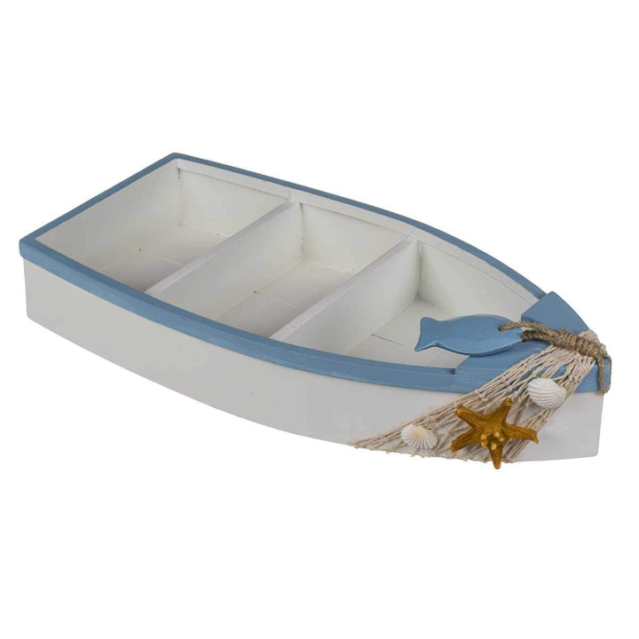 Out of the blue Deko-Objekt/Fischerboot- 3 Regale/Masse: 42 x 20,5 x 6 cm