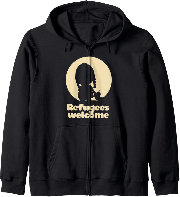 Niedliches Refugees Welcome Statement Kapuzenjacke
