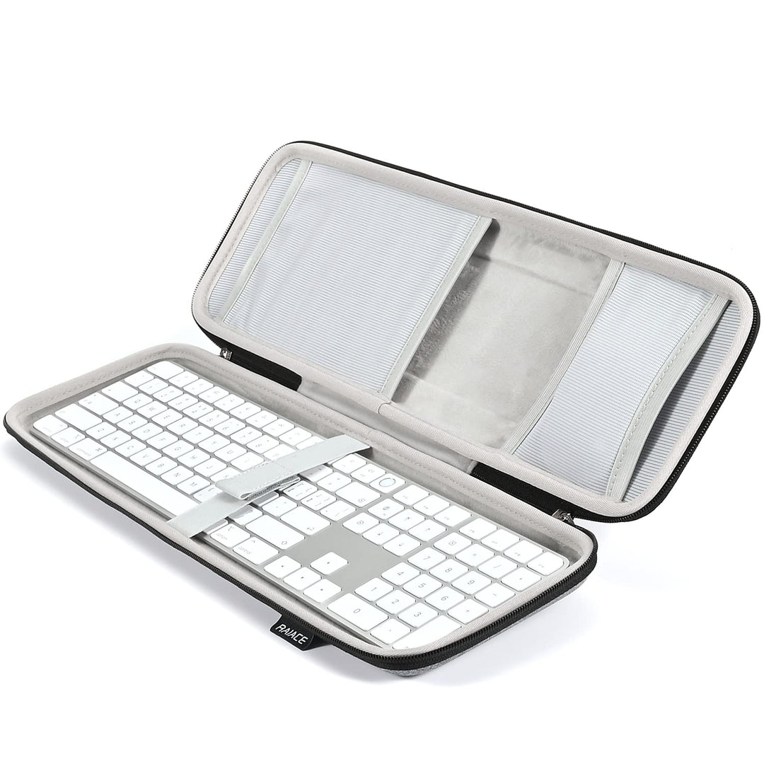 RAIACE Hartschalenkoffer für Apple Magic Keyboard + Magic Mouse Steht nur der Koffer. - Grau (graues