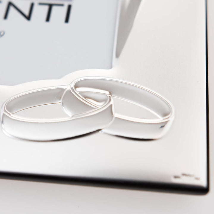Valenti&Co Bilderrahmen, Silber, 13 x 18 cm, ideal als Geschenk zur Hochzeit oder für Mutter und Pap