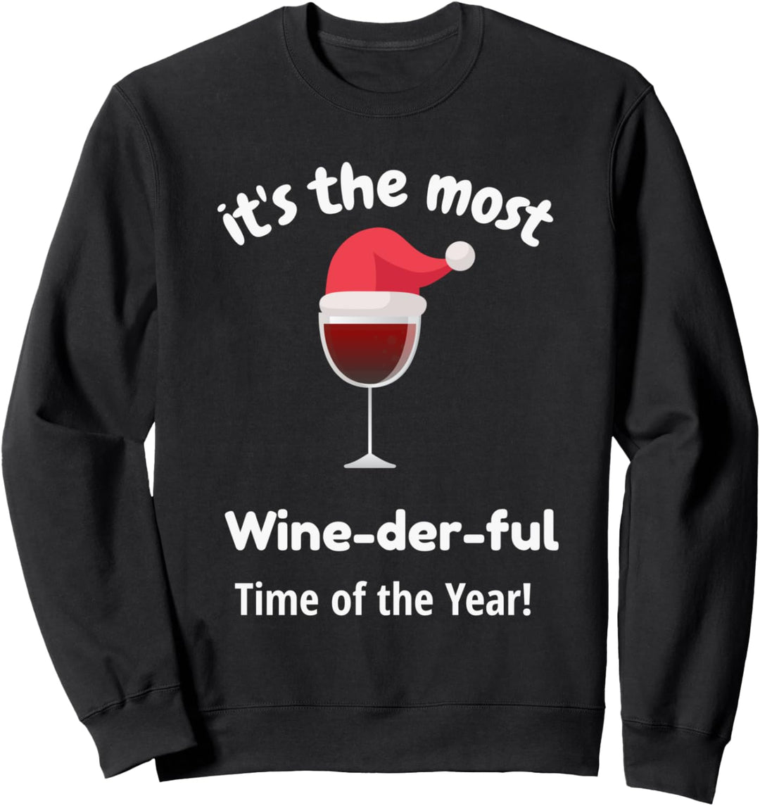 Lustiger Weihnachtswein Sweatshirt