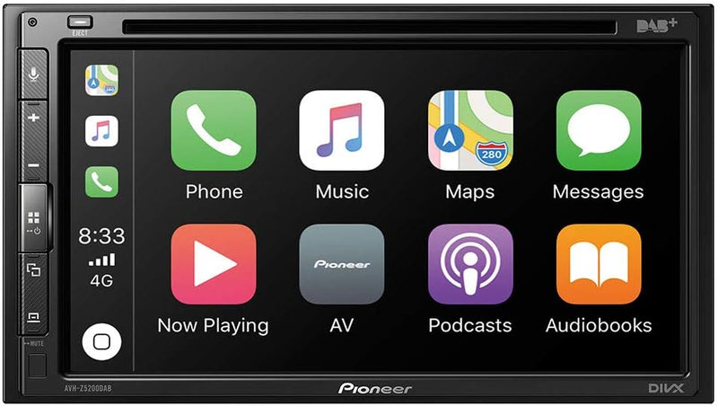 Pioneer AVH-Z5200DAB Doppel-DIN Moniceiver DAB+ Tuner, Bluetooth®-Freisprecheinrichtung, Anschluss