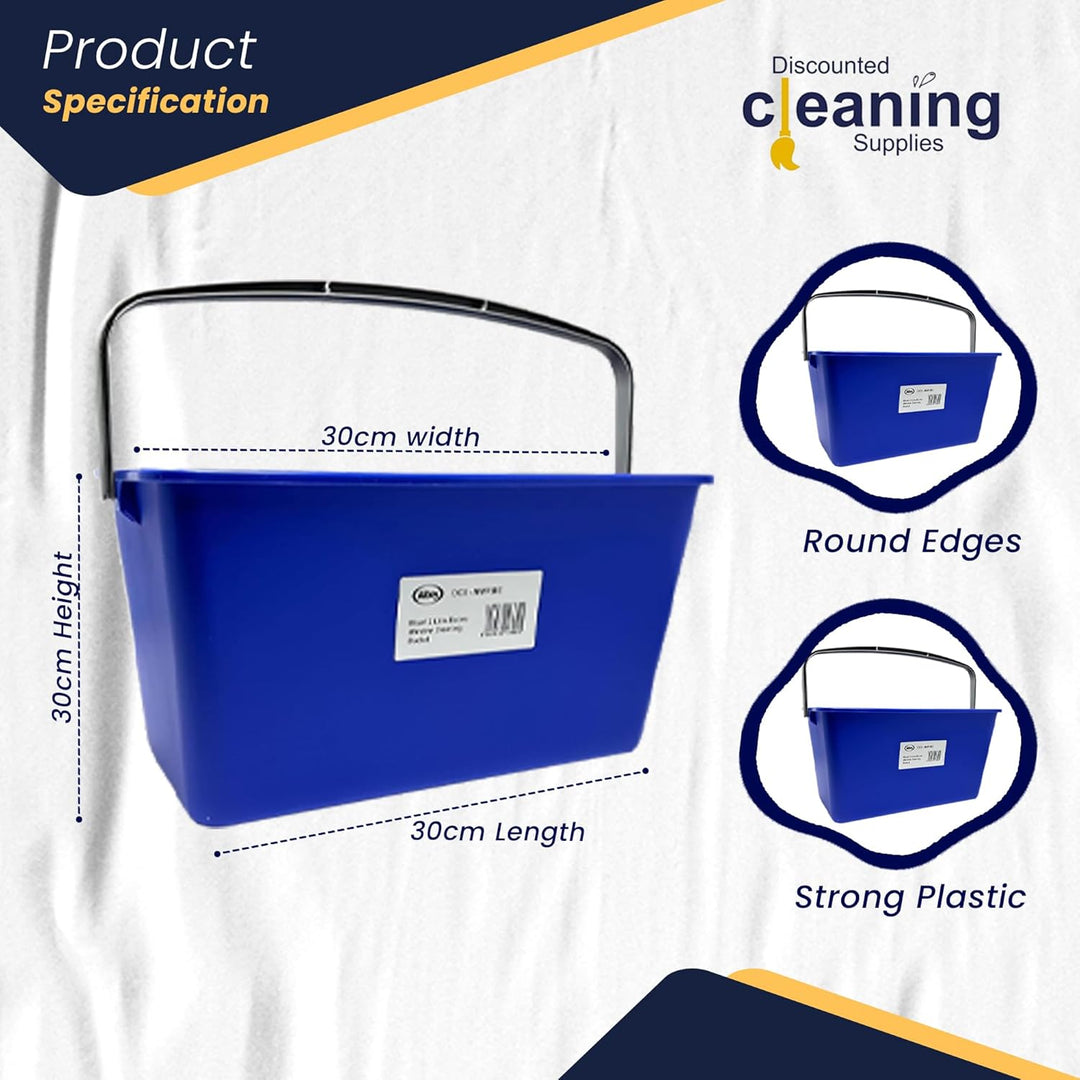 Discounted Cleaning Supplies EWB ABS-Kunststoff Reiniger Nützlichkeit Eimer, 12L Kapazität, Blau