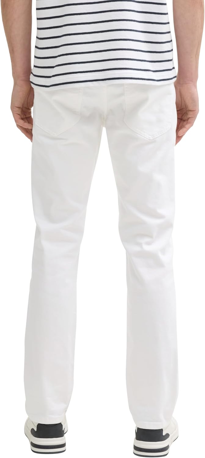 TOM TAILOR Herren Josh Regular Slim Jeans 28W / 34L 10101 - White Denim, 28W / 34L 10101 - White Den