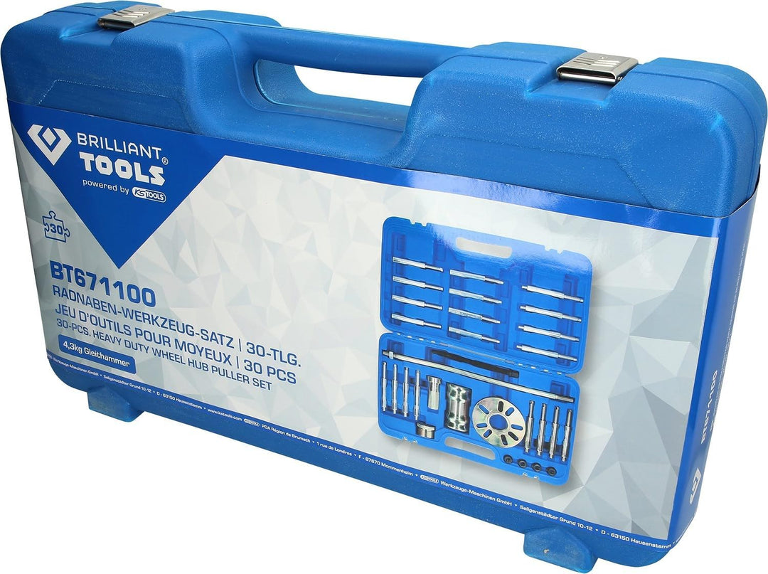 BRILLIANT TOOLS BT671100 Radnaben-Werkzeug-Satz | 30-tlg. [Powered by KS TOOLS]